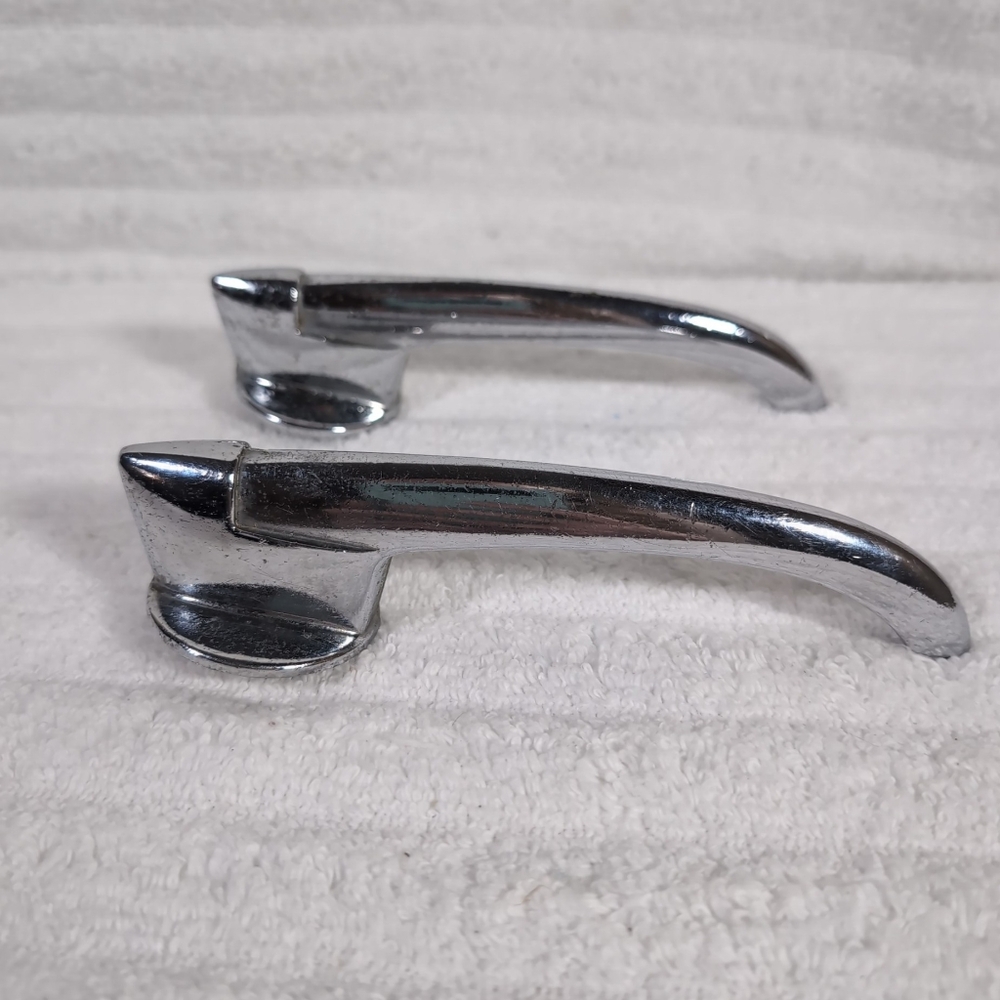1950s Mercury Interior? Exterior? Door Handles Set Of 2 Wingback Chrome Vtg Car